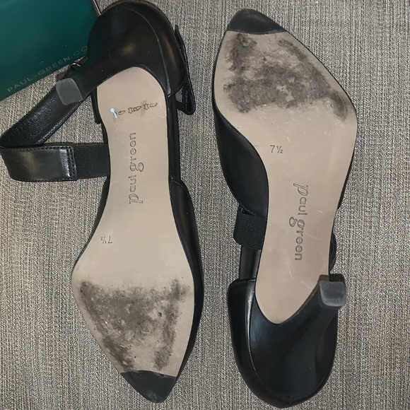 Paul Green Black Heels size 7.5 amazing condition - Picture 3 of 3